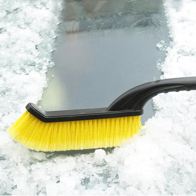 Disassembled car snow brush scraper 66 cm made from ABS PP and EVA materials in black red gray and yellow