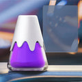 Glass car aromatherapy diffuser with fragrance cream measuring 9.1 by 6.9 cm