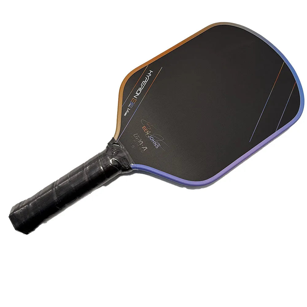 Aurora multicolour Hyperion pickleball racket with T700 carbon fibre matte finish.