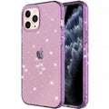 Glitter transparent TPU phone case for iPhone 12 Pro Max in multiple colour options