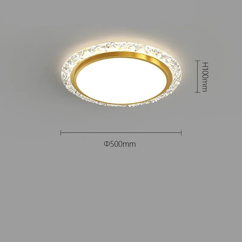 Modern remote control LED ceiling lamp in white or platinum finish