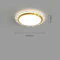 Modern remote control LED ceiling lamp in white or platinum finish