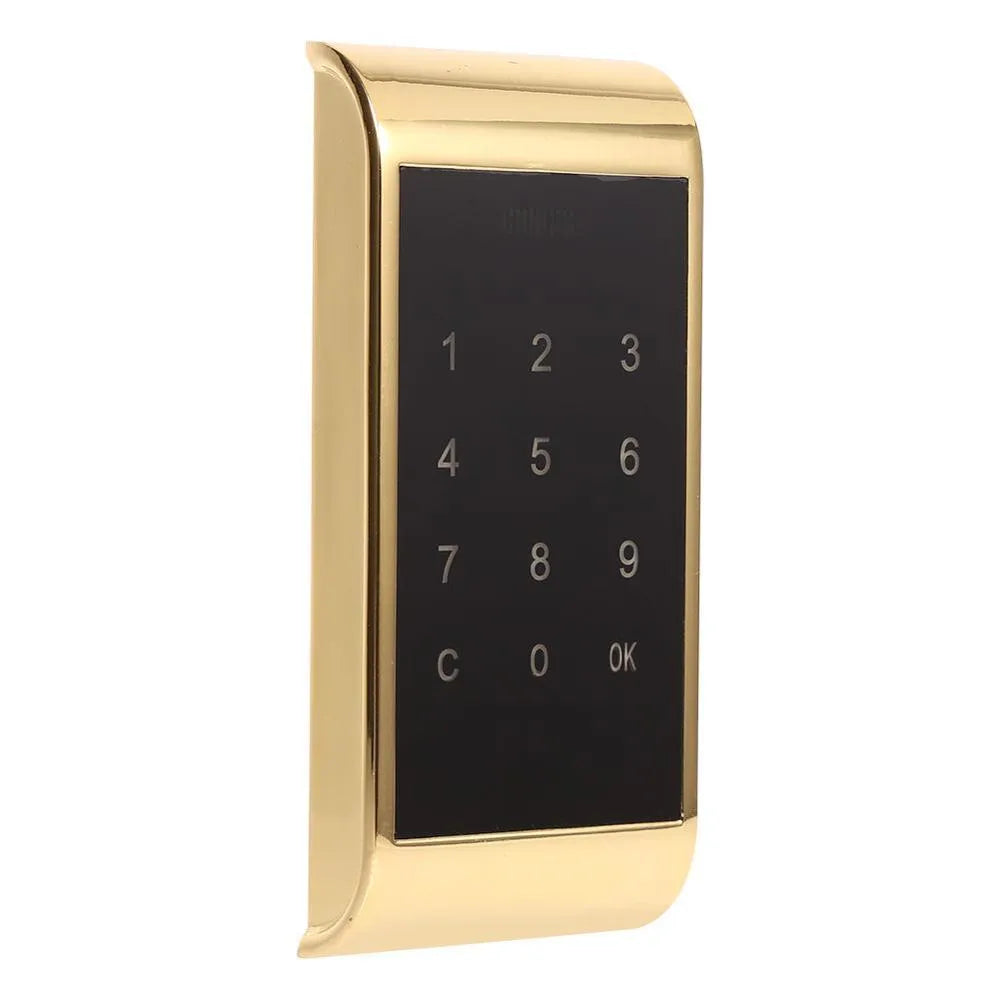 Silver zinc alloy temporary deposit code lock with digital display and keypad