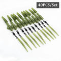 Carp fishing gear accessories 40-piece set in grass green colour made from ABS alloy copper