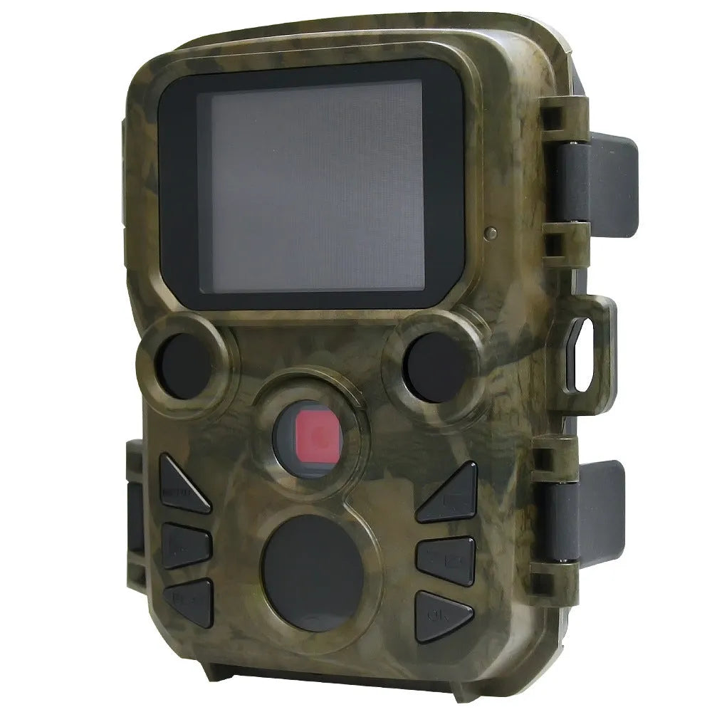 12MP infrared box camera in army green for professional surveillance with night vision capability