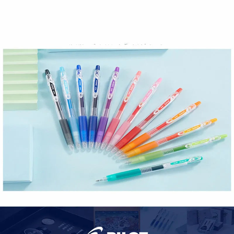 Baiguole gel pen set showing six colours with 0.5mm tips and 143mm length