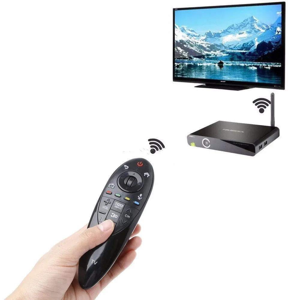 Black universal remote control replacement for LG AN-MR500G and AN-MR500 Smart TV models