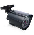 Black AHD HD waterproof surveillance camera with a fixed lens on its waterproof ABS plastic housing.