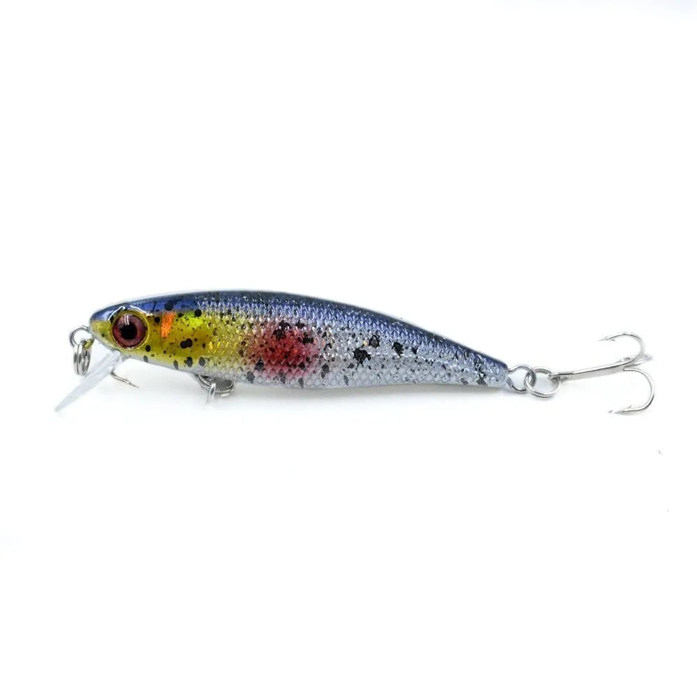 Floating Xiaomino fake bait minnow lure in colour option A for ocean and freshwater fishing