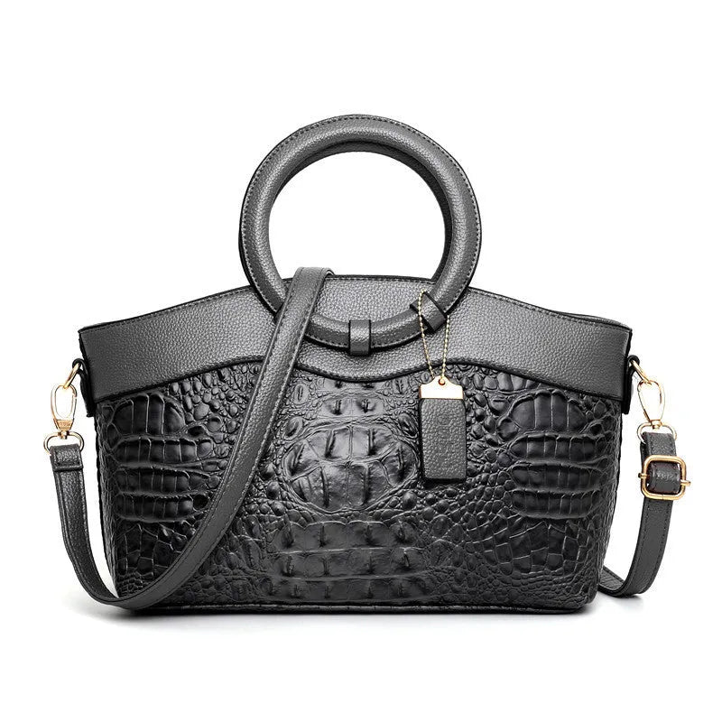 Ladies fabric handbag in six colour options showing internal mobile phone and ID compartments