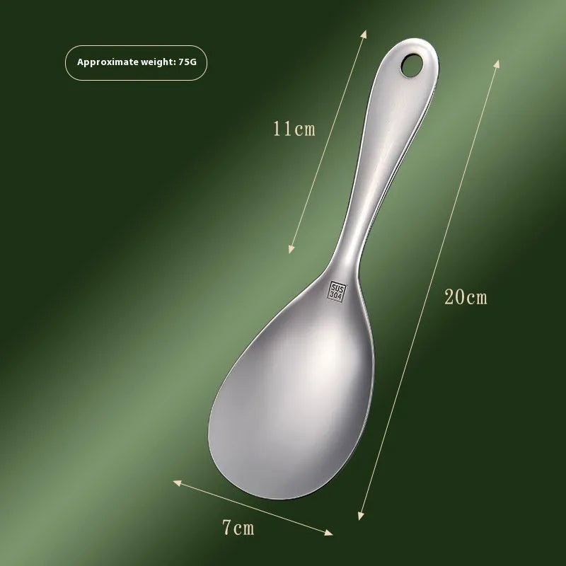 304 stainless steel meal spoon with simple solid colour design for adult household use
