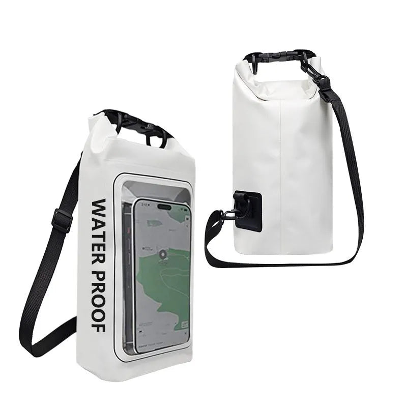 PVC waterproof crossbody bag for mobile phone protection during swimming and outdoor water sports