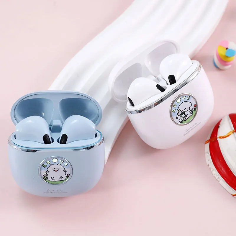TWS true wireless sports running Bluetooth earbuds in blue colour with charging compartment