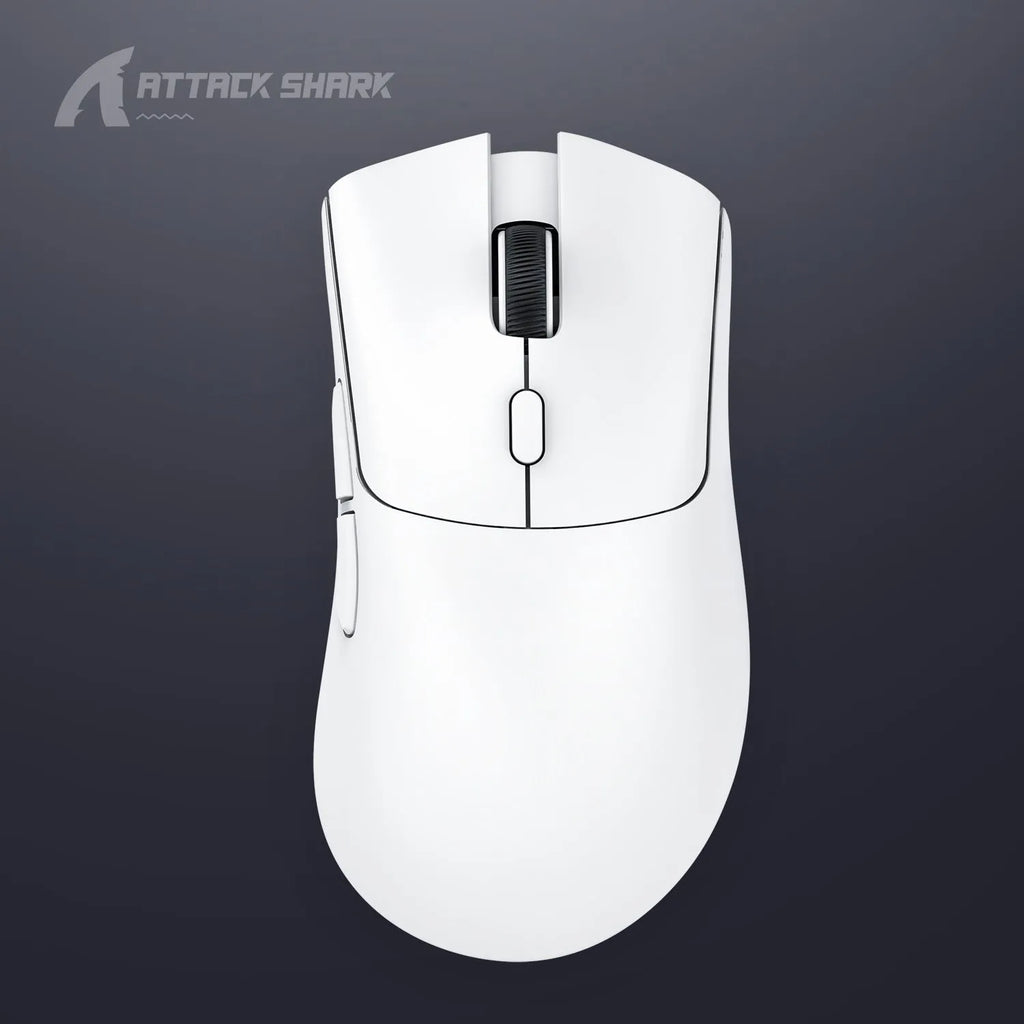 Attack Shark wireless Bluetooth mouse in black, white, and red colours