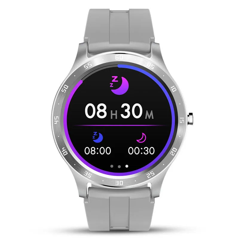 S20 smart fitness bracelet with colour touchscreen on wrist, shown in black, grey, and pink colour options.