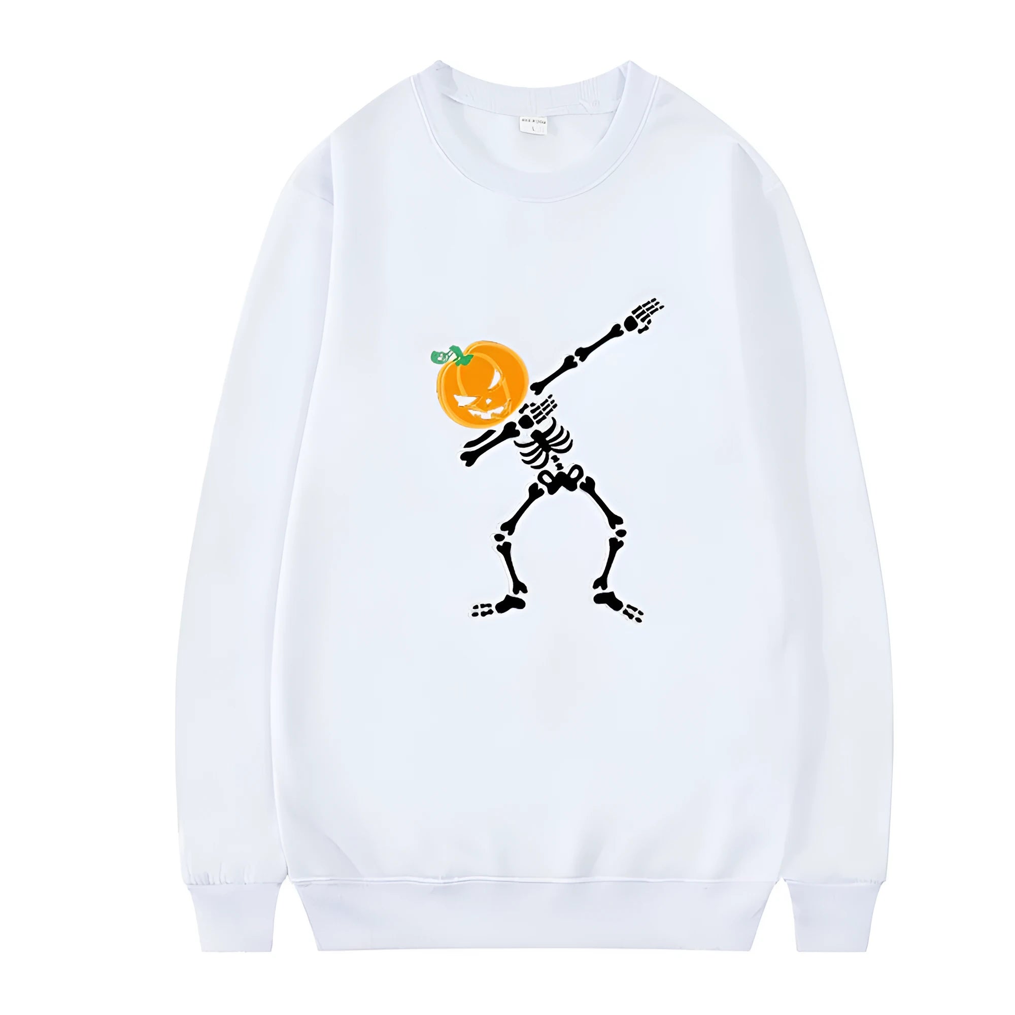 Women's printed casual top with crew neck and long sleeves in multiple colour options
