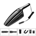 Black and orange portable car vacuum cleaner with 12V plug, shown at 36cm length.