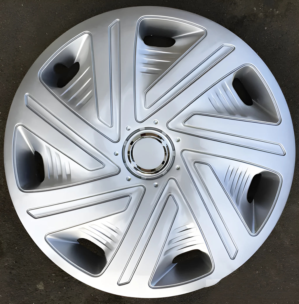 Universal silver ABS plastic wheel hub cover for car decoration