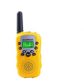Children's handheld walkie talkie in multiple colours showing 22-channel display