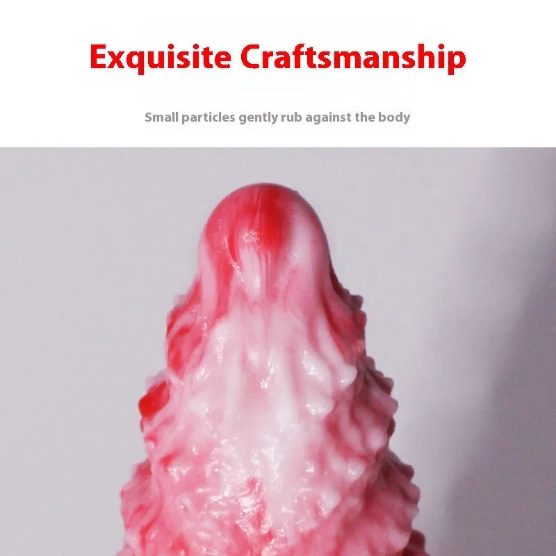 Pink platinum silicone penis-shaped women's masturbation device sex toy with Berserker S and M size options