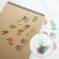 Christmas special-shaped metal paper clips 18 pieces mixed colours office stationery