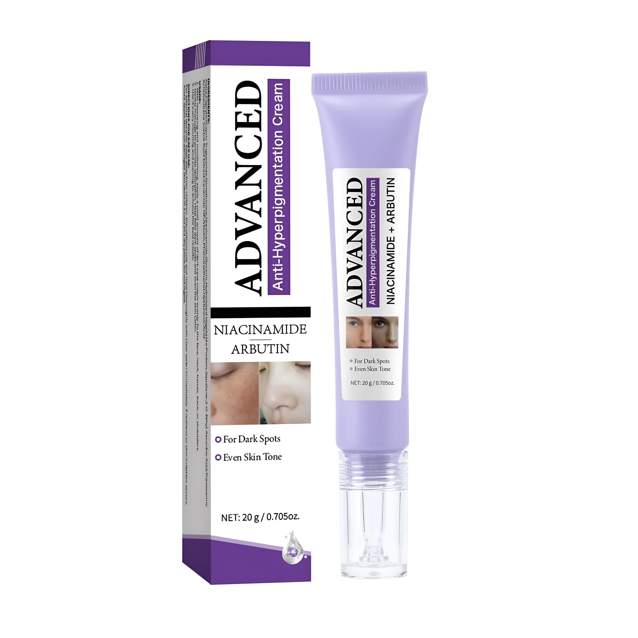 20g jar of anti-pigmentation face cream for ladies with universal skin type compatibility