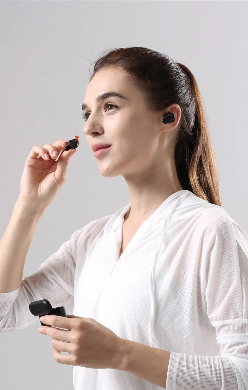 True Wireless Bluetooth Sports Earbuds in Pearl White or Magic Night Black colour