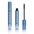 Black double-ended eyelash comb and brush beauty tool for makeup application