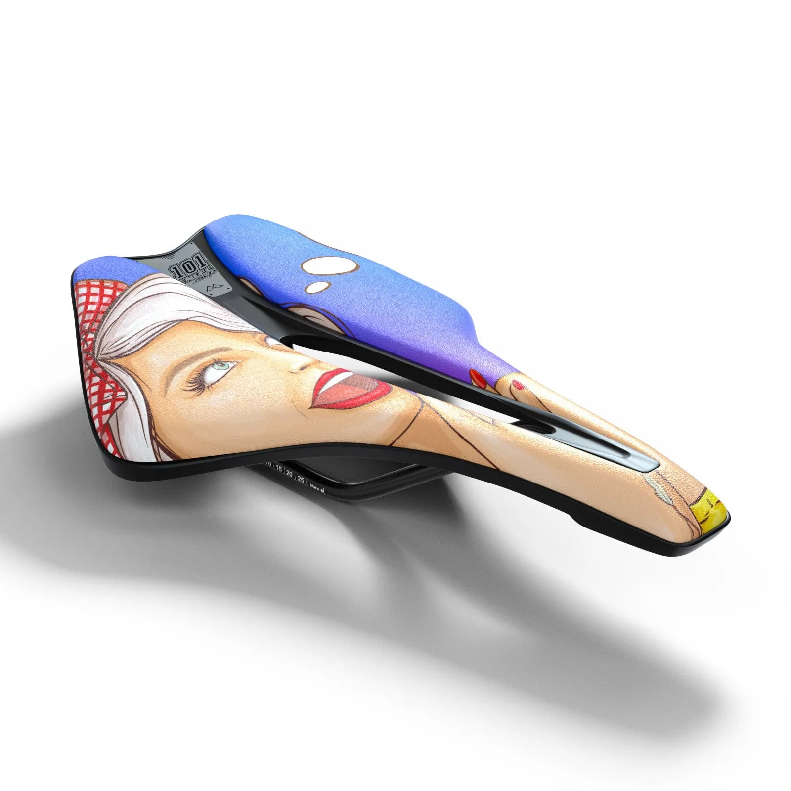 Bicycle seat cushion with ultra-light EVA cushioning and hollow design in multiple colour options