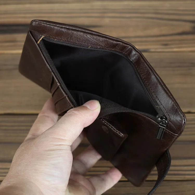 Genuine leather women's wallet with multiple card slots in brown colour option