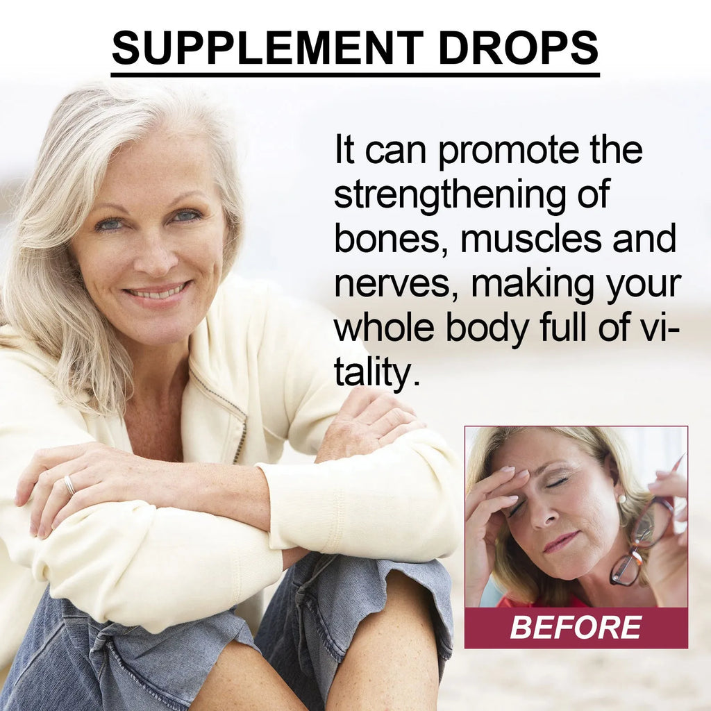 Googeer Body Care Drops supplement in a 30ml glass bottle with a black dropper.