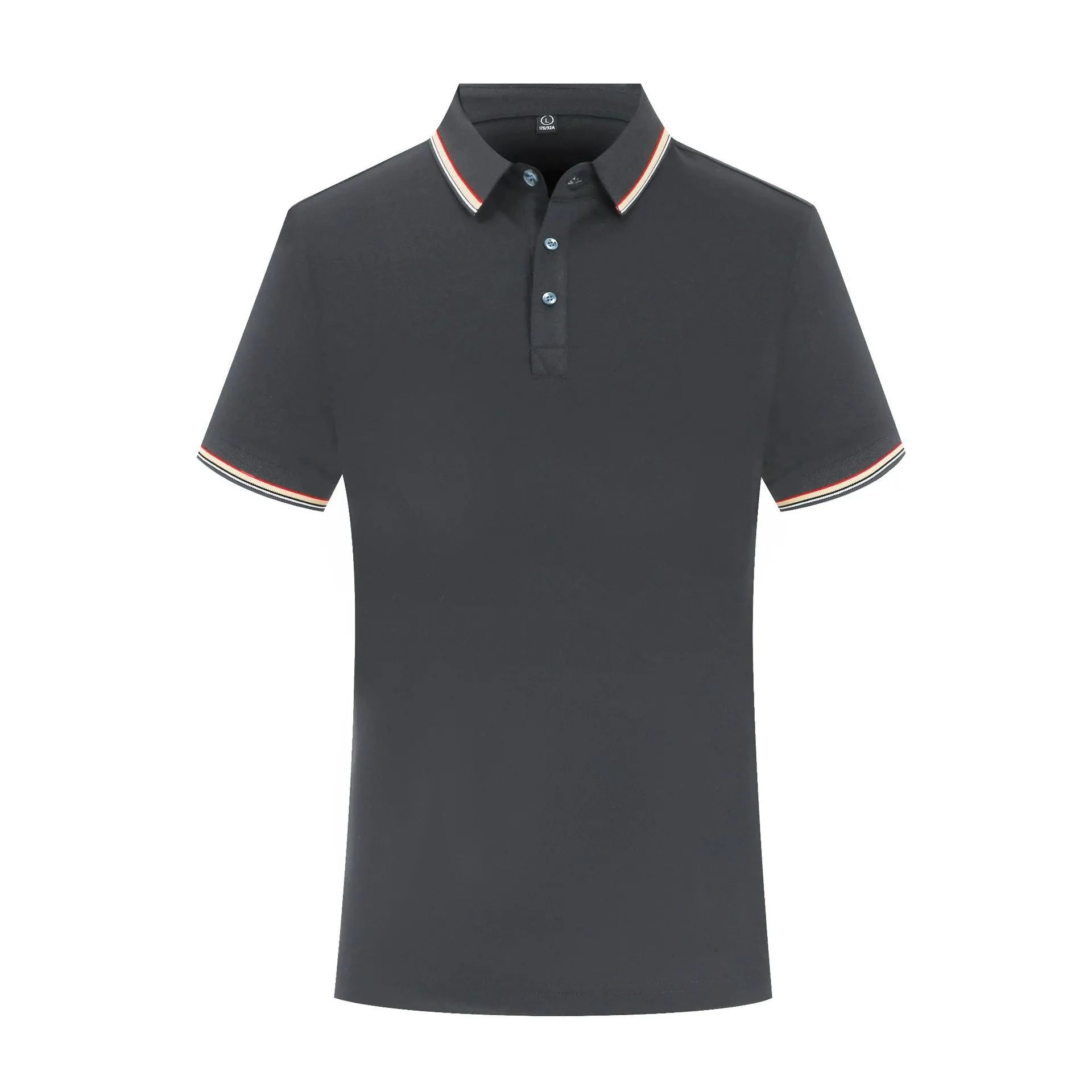Summer Ice Silk Overalls Polo Shirt in pearl cotton with short sleeves, multiple colour options, regular fit