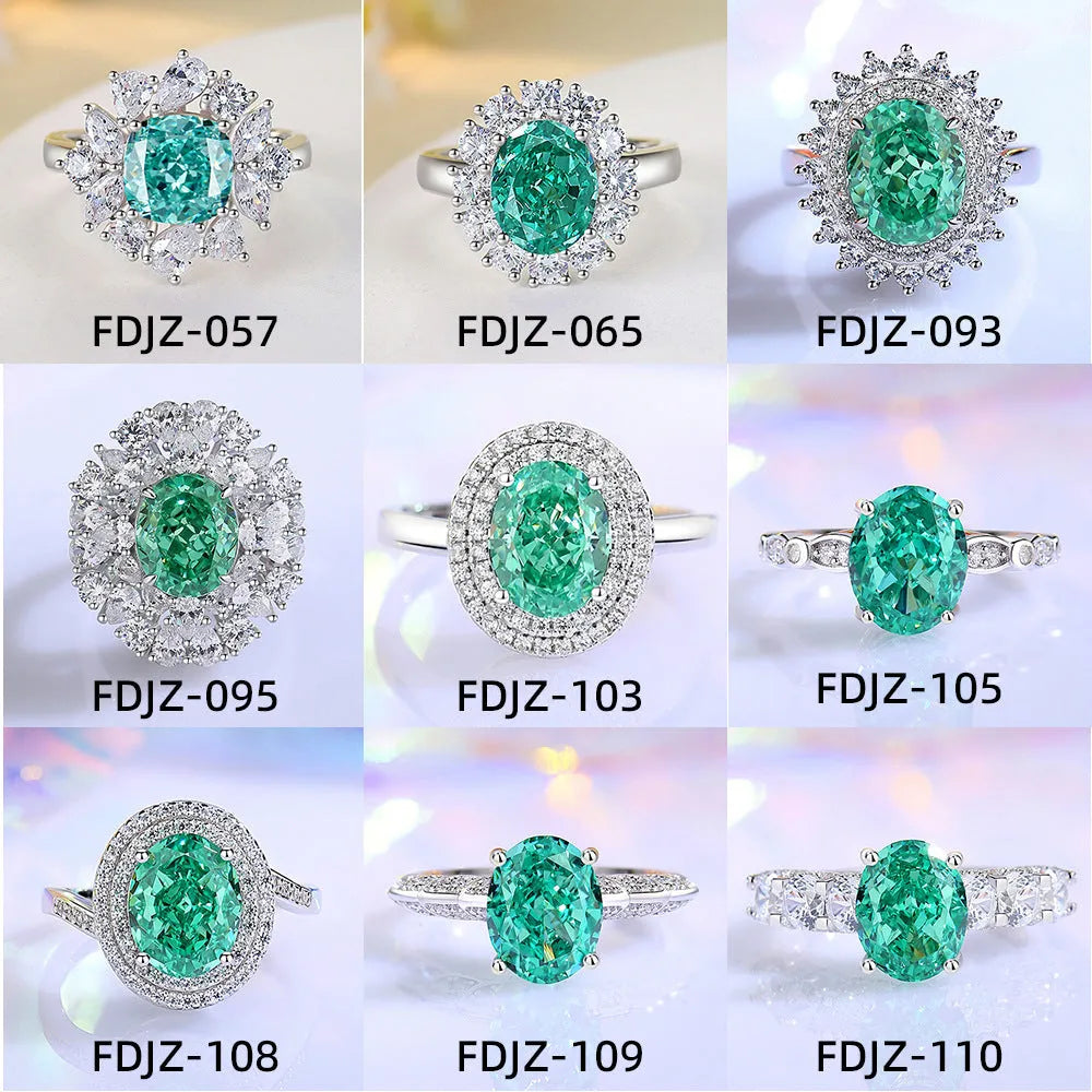 Geometric S925 sterling silver women's ring with an emerald cut stone and diamond inlay detail.