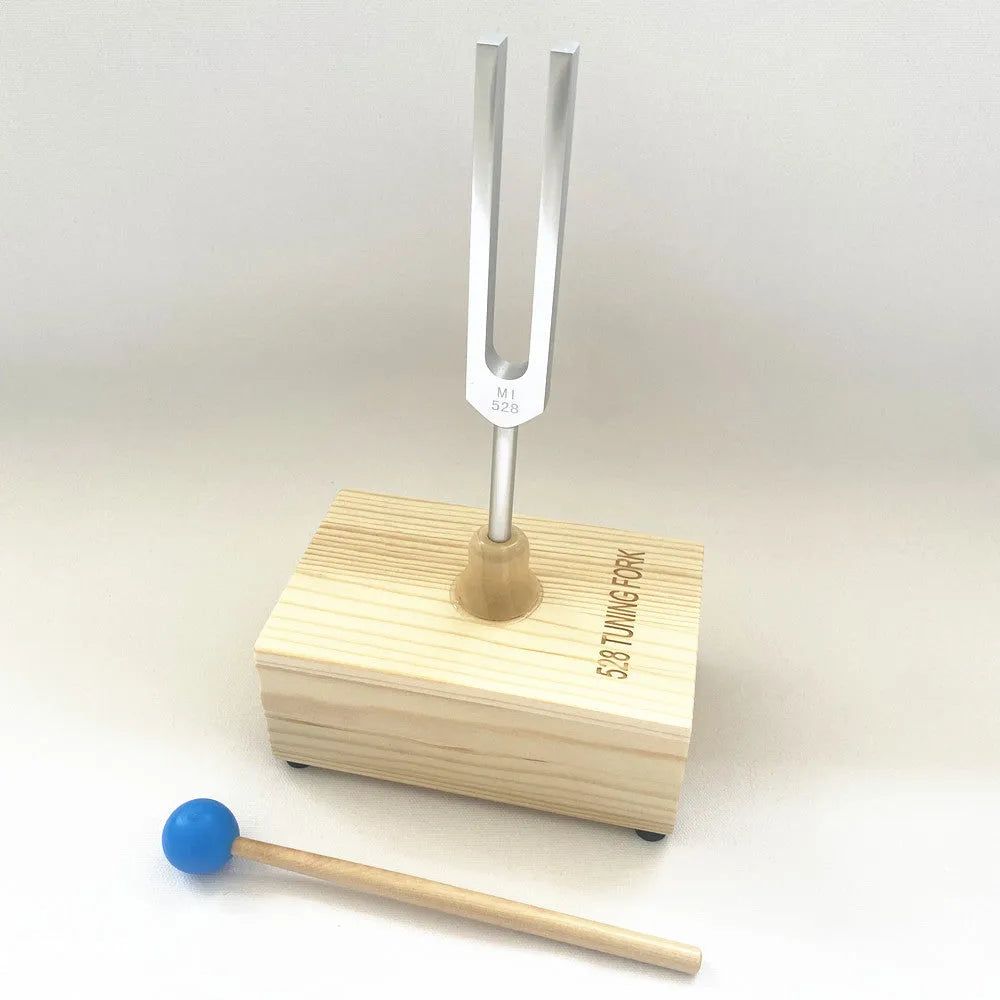 432Hz aluminium alloy tuning fork with speaker in kraft paper box packaging