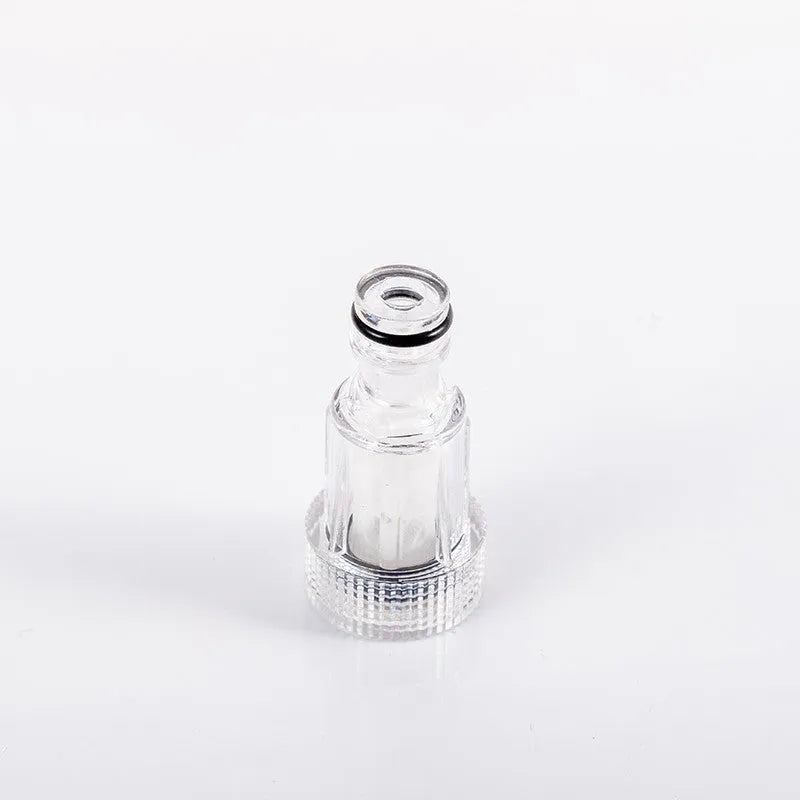 Transparent plastic inlet joint for Karcher pressure washer inlet filter screen connection