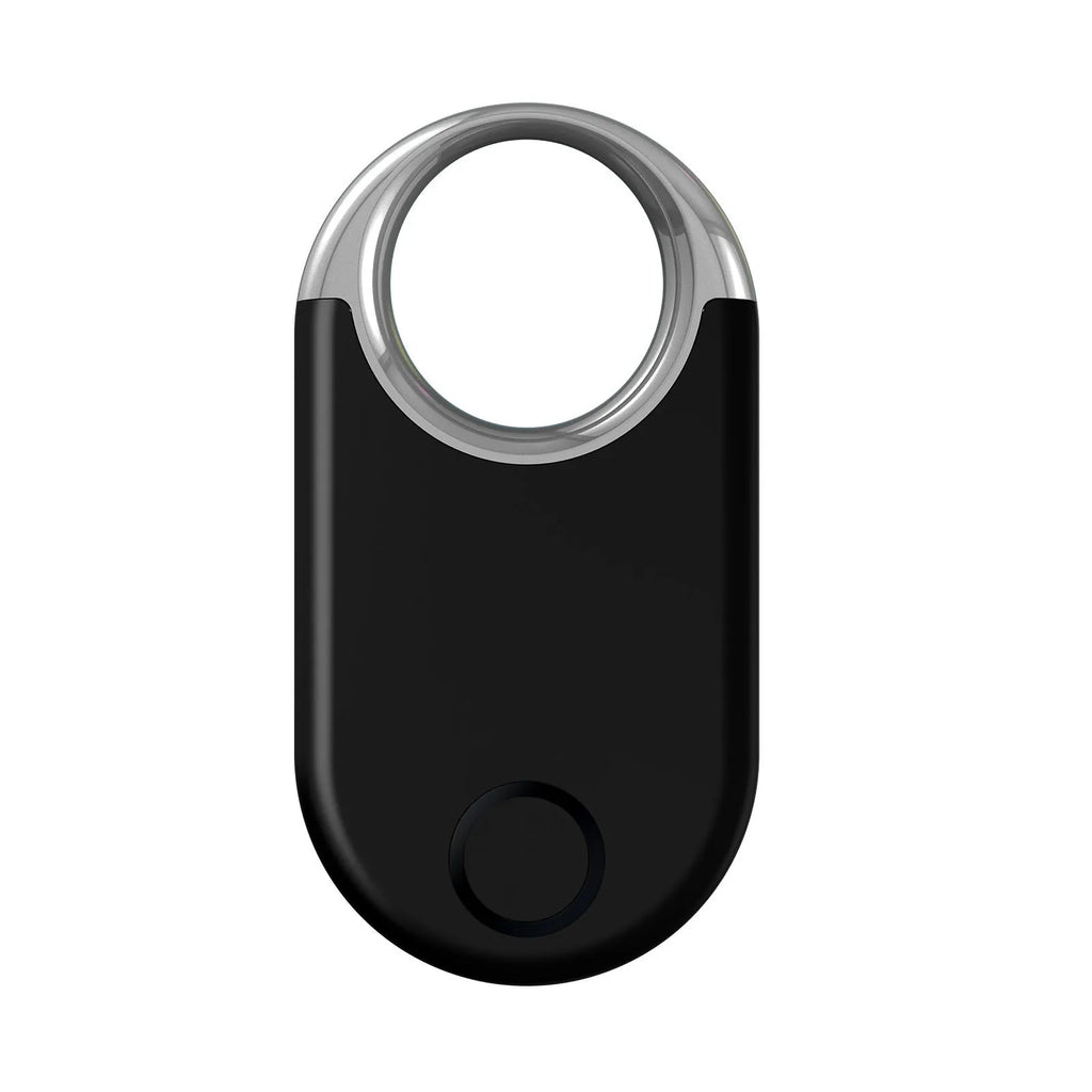 Compact black and white pet tracking device with unlimited distance GPS positioning