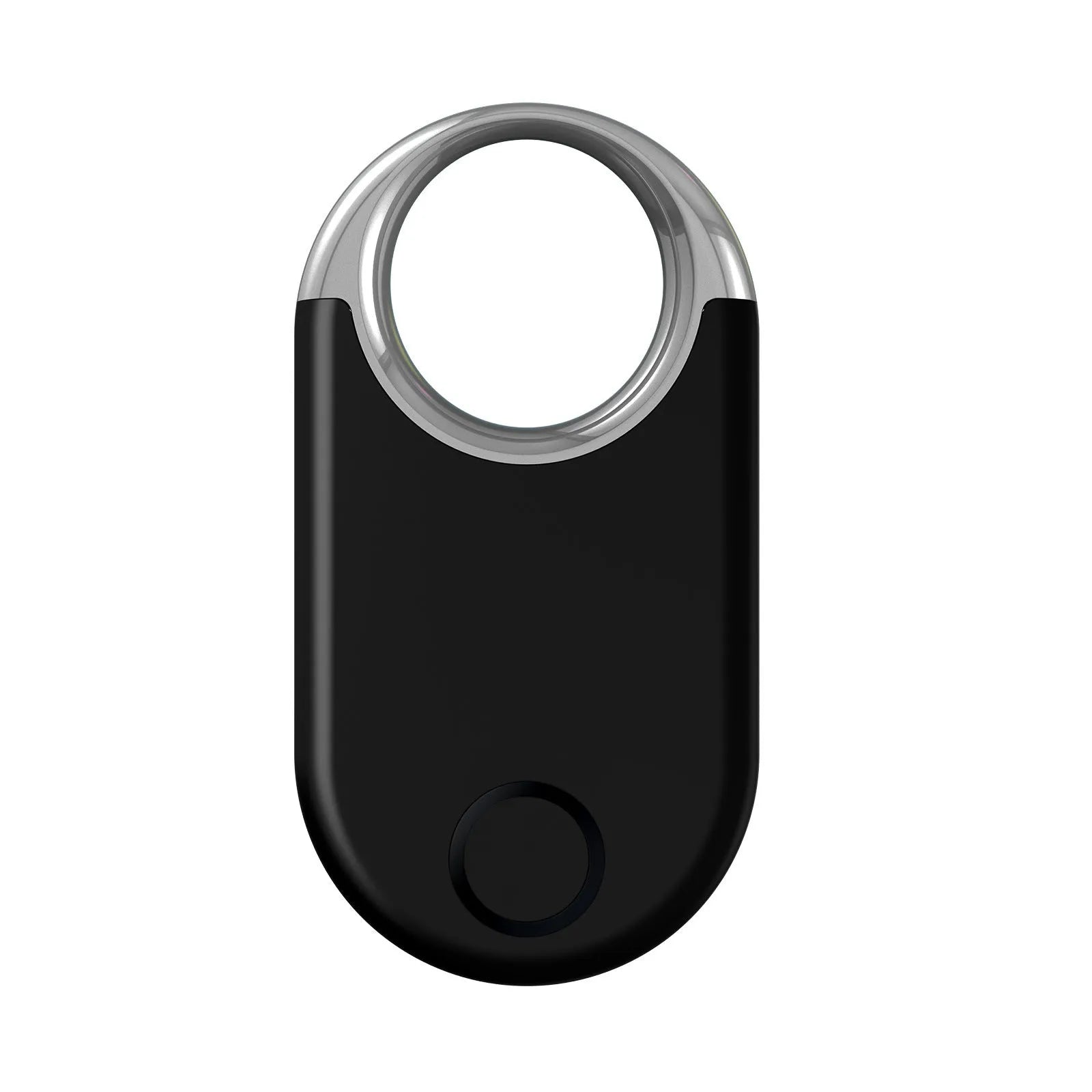 Compact black and white pet tracking device with unlimited distance GPS positioning