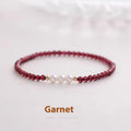 Adjustable crystal bracelet with 3mm or 4mm beads for women's OL fashion jewellery