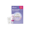 XIMONTH microneedle patch and ampoule skincare set with four patches and a 10ml bottle.