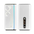 Compact 4G CPE wireless router with data cable and manual, showing small 51x30x5mm size.
