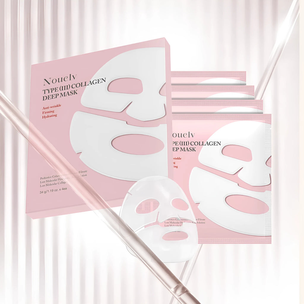 Collagen layered patch mask four-piece box with 34g total content for all skin types