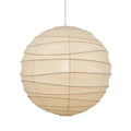 Japanese style rice paper chandelier in three sizes with warm light option