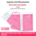 Fifth-generation cat grooming bag with detachable design in grey and white colour