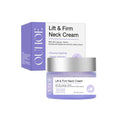 50g neck skin cream jar with hyaluronic acid and coffee extract for moisturising and firming