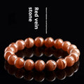 Natural old mine rhodochrosite round beads bracelet from Peru showing 6mm or 8mm geometry beads with Ruyi elements
