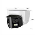 4MP dual-lens panoramic CCTV webcam with safety belt mount and IP66 waterproof rating
