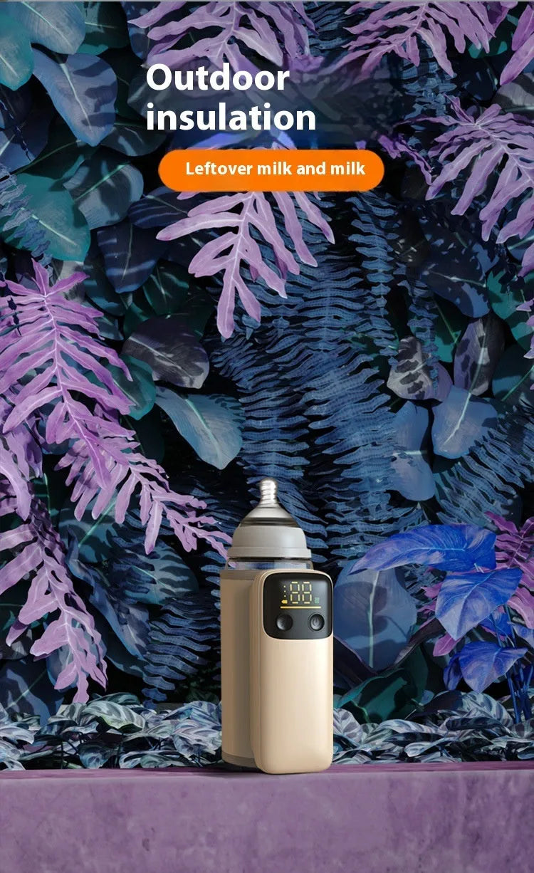 Universal baby bottle insulation cover with heating function and 8000mAh fast-charge battery