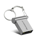 Car-shaped metal USB flash drive on a necklace chain, shown in black colour