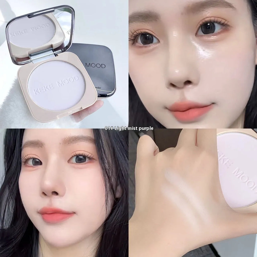 15g compact of pressed powder for oil control and brightening skin colour in three shades