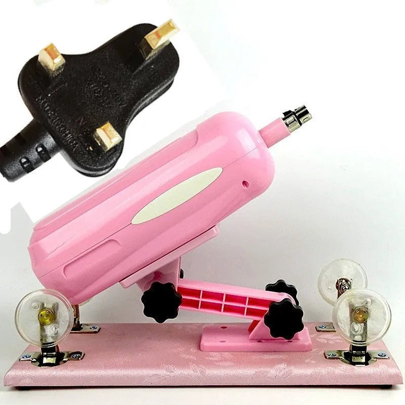 Bobb women's automatic telescopic thrusting sex tool with remote control in purple colour